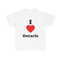 I Love Ontario Tee — 'I Heart Ontario' Canadian Pride Shirt