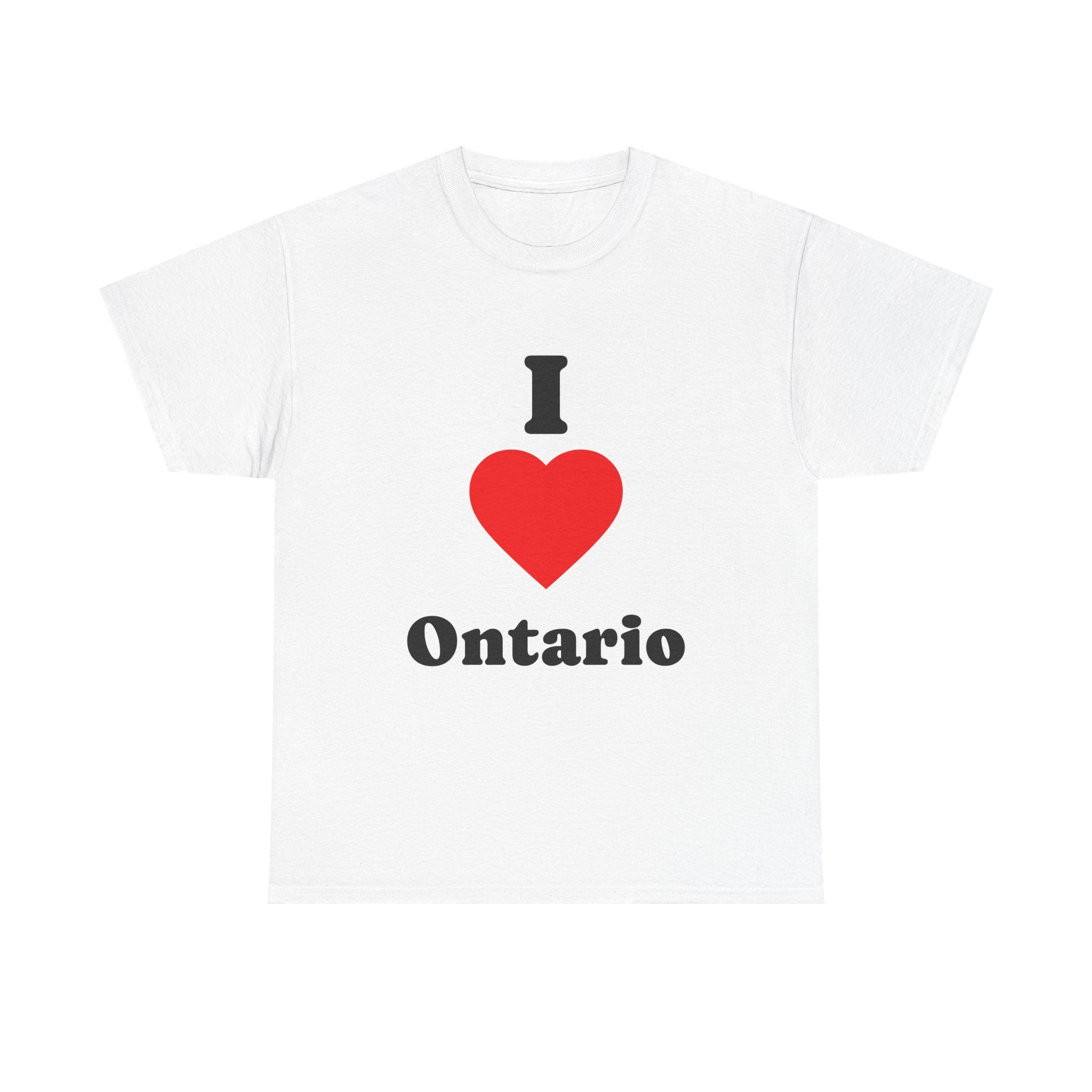 I Love Ontario Tee — 'I Heart Ontario' Canadian Pride Shirt