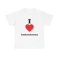 I Love Saskatchewan Tee — 'I Heart Saskatchewan' Canadian Pride Shirt