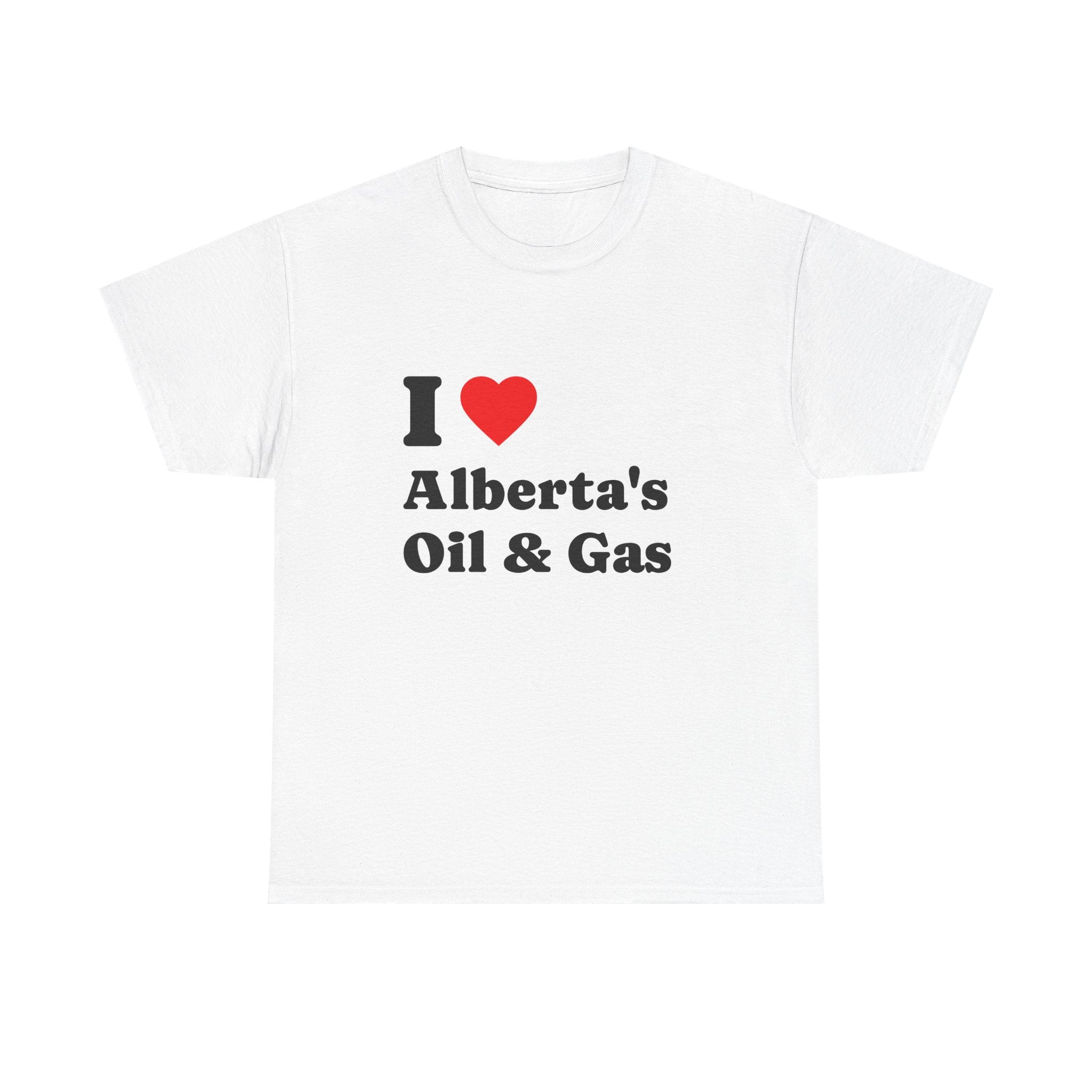 I Love Alberta's Oil & Gas Tee — 'I Heart Alberta' Canadian Pride Shirt