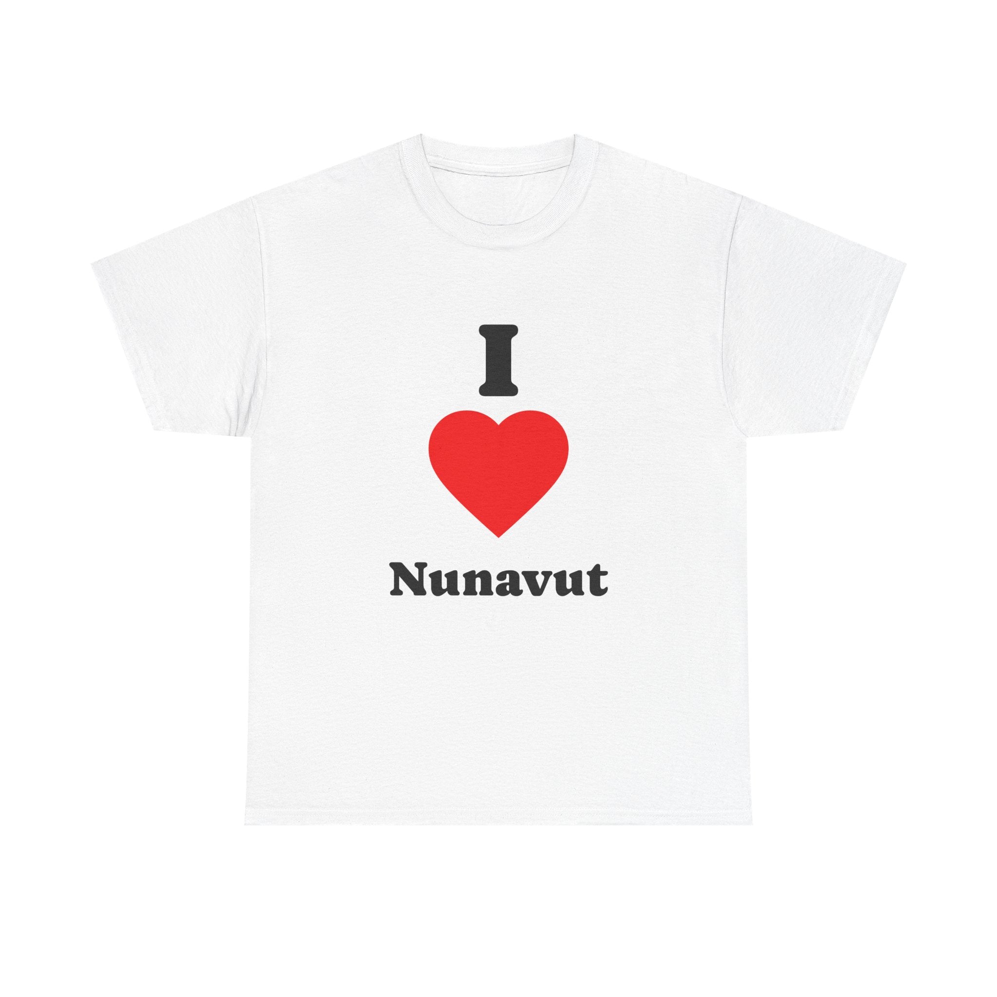 I Love Nunavut Tee — 'I Heart Nunavut' Canadian Pride Shirt