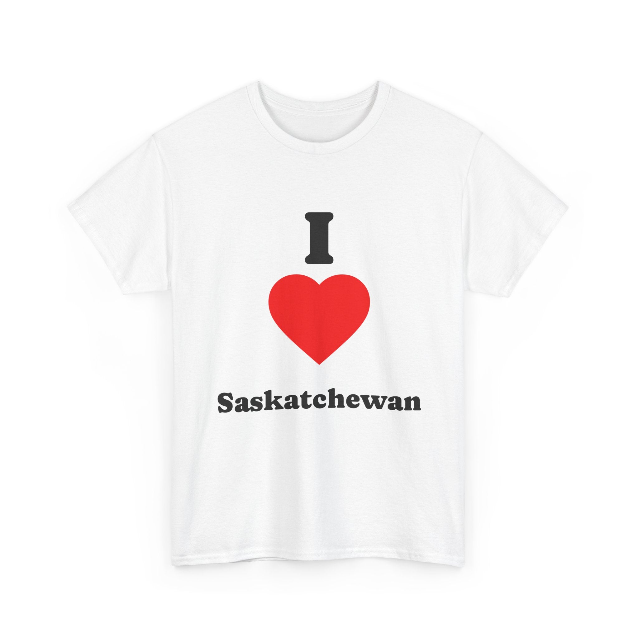 I Love Saskatchewan Tee — 'I Heart Saskatchewan' Canadian Pride Shirt