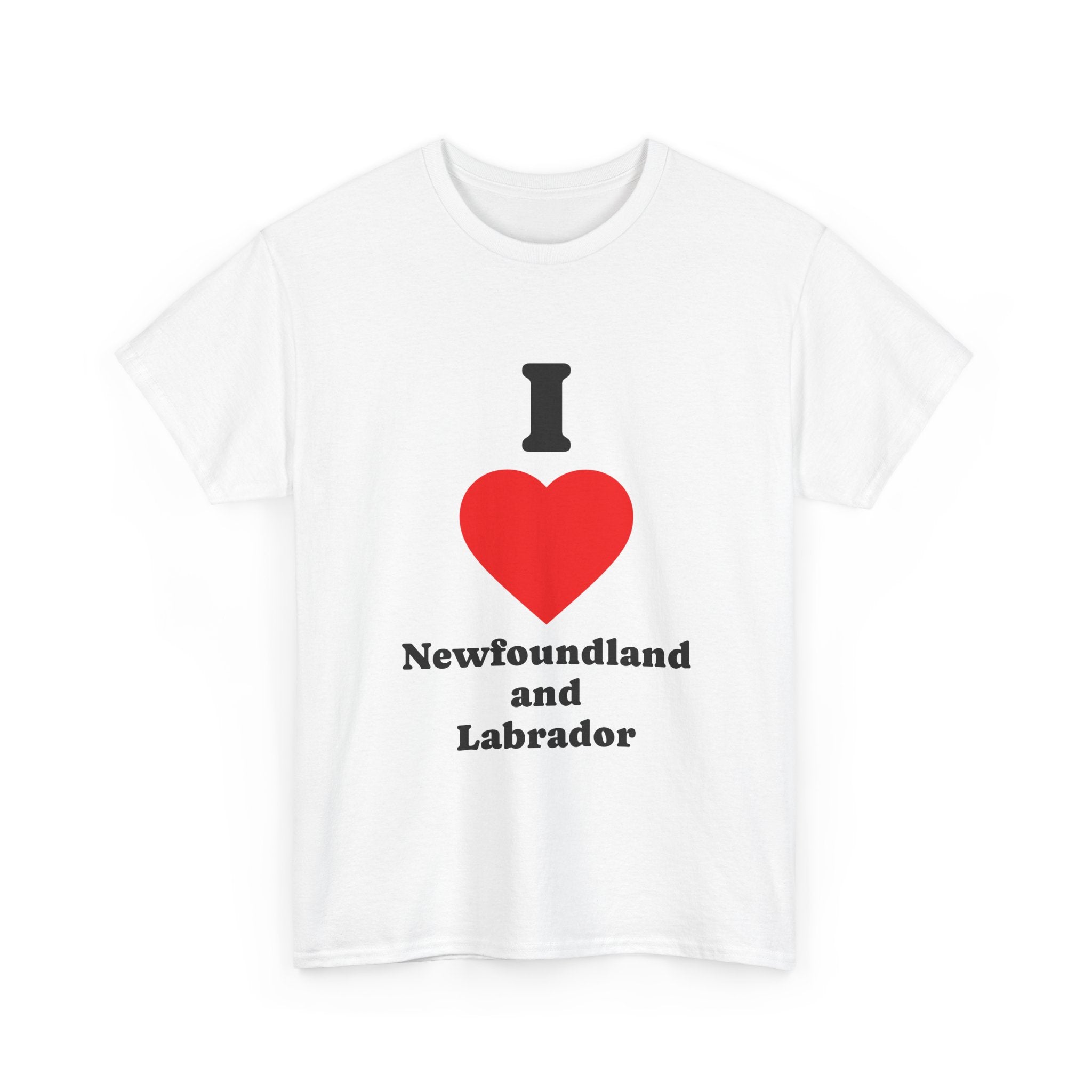 I Love Newfoundland & Labrador Tee — 'I Heart Newfoundland & Labrador' Canadian Pride Shirt