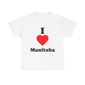 I Love Manitoba Tee — 'I Heart Manitoba' Canadian Pride Shirt