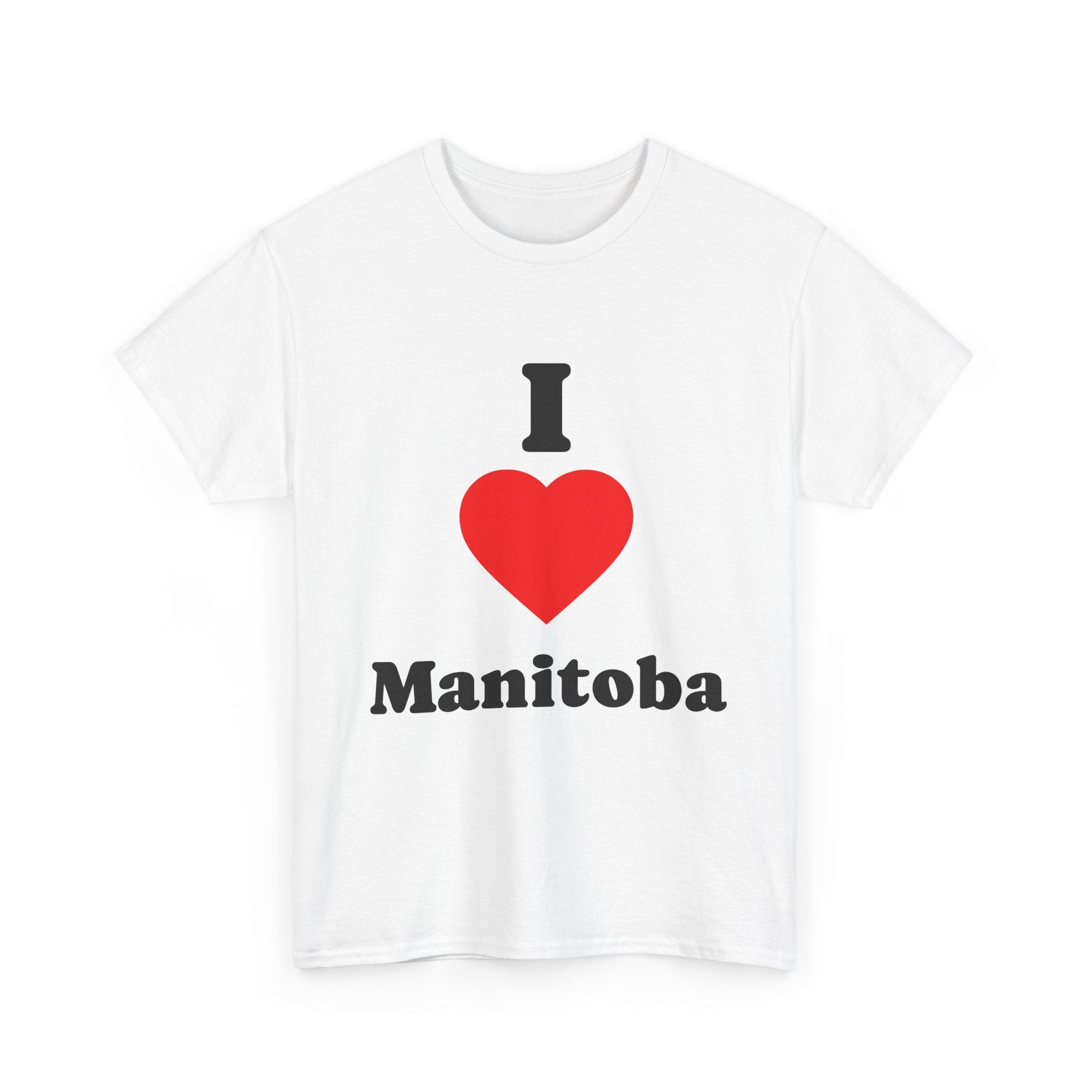 I Love Manitoba Tee — 'I Heart Manitoba' Canadian Pride Shirt