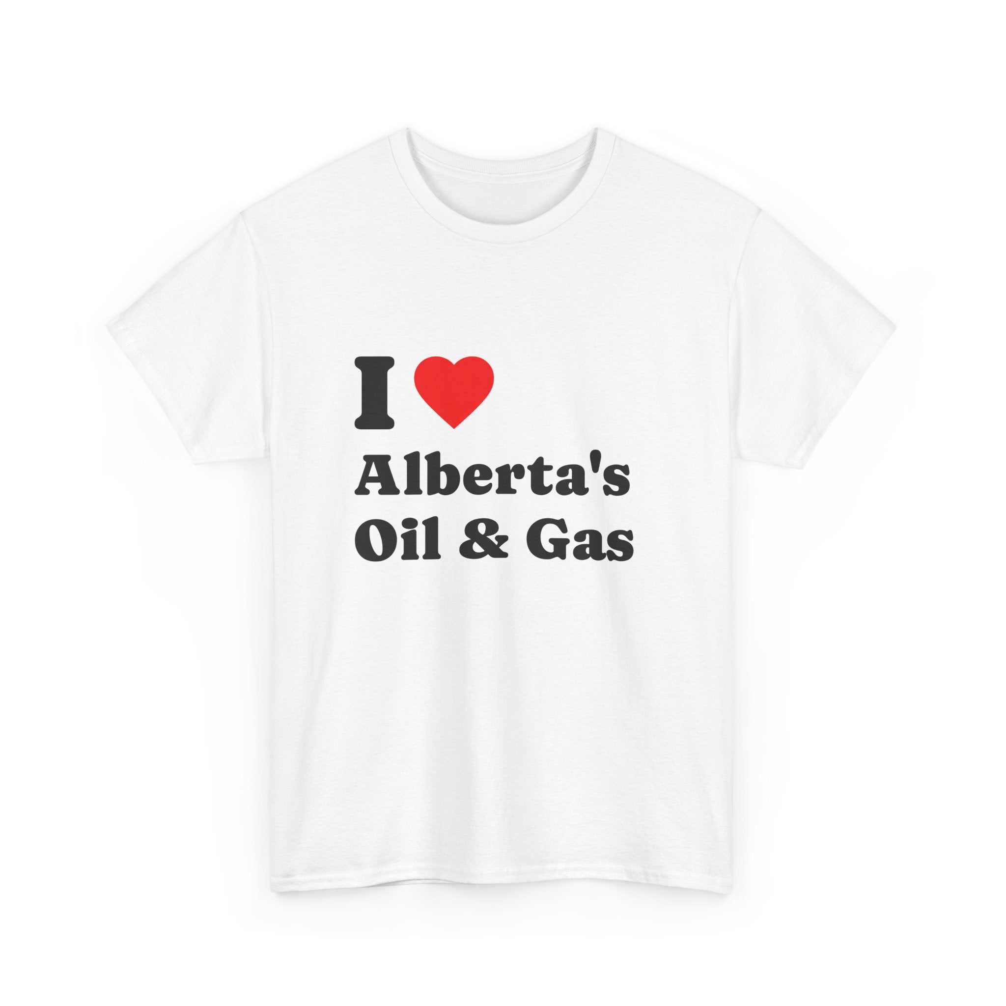I Love Alberta's Oil & Gas Tee — 'I Heart Alberta' Canadian Pride Shirt