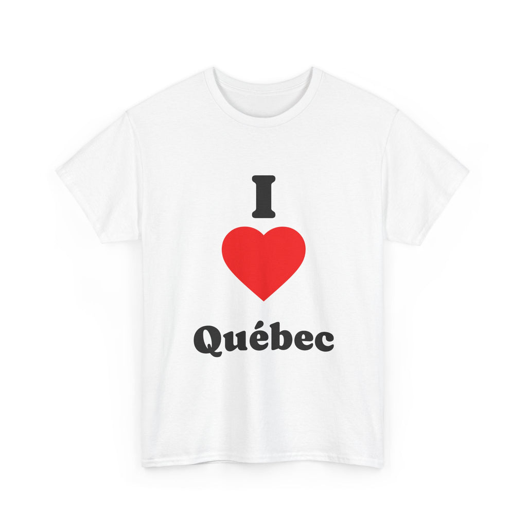 I Love Québec Tee — 'I Heart Québec' Canadian Pride Shirt