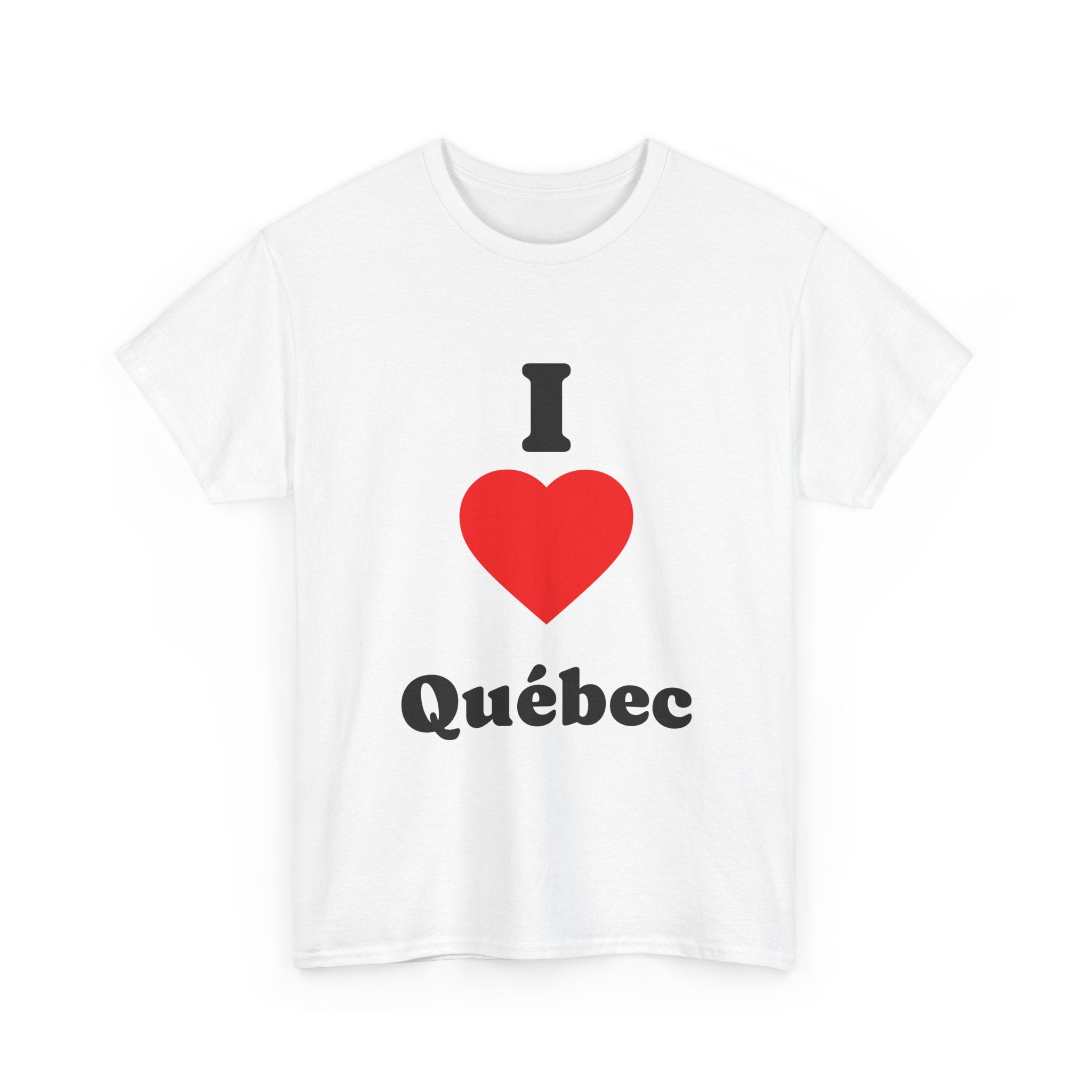I Love Québec Tee — 'I Heart Québec' Canadian Pride Shirt